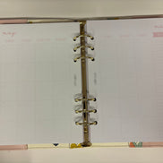 Planner con anelli A5 rosa