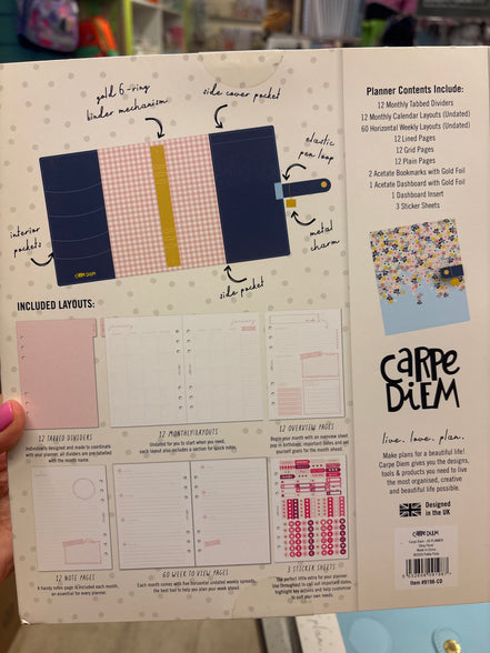 Planner con anelli A5 floreale