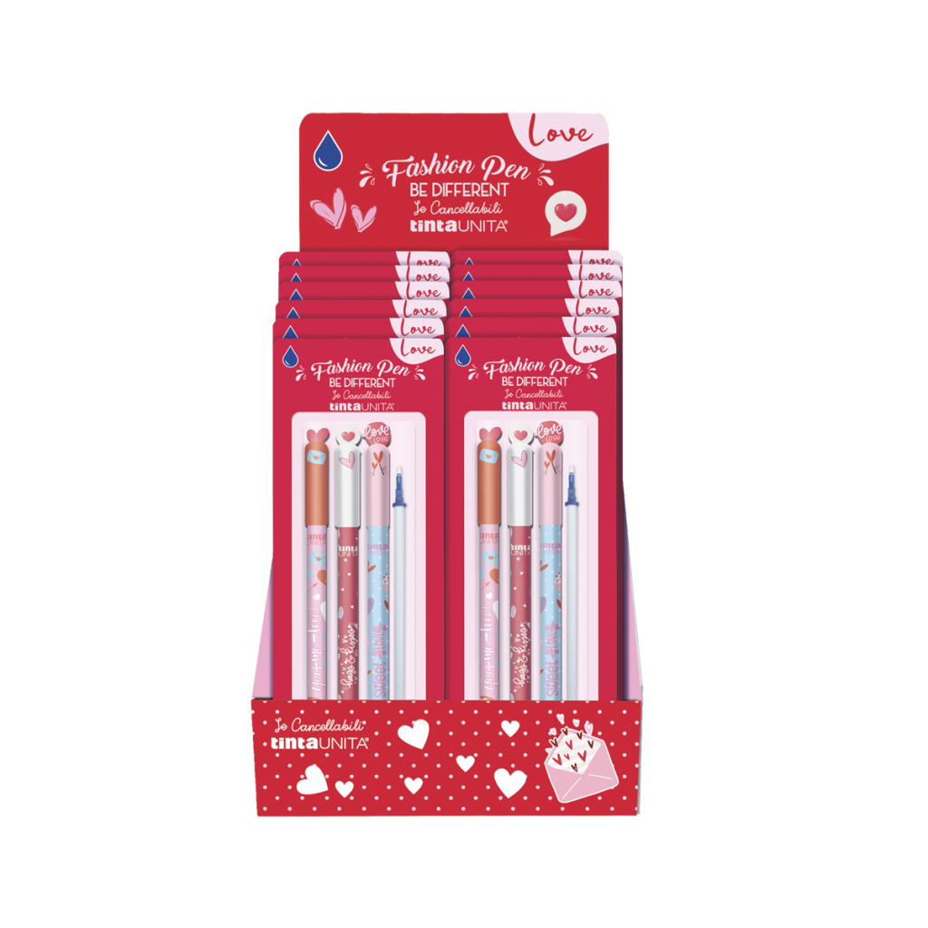 Set 3 Penne Cancellabili Love Tinta Unita – Scrivi, cancella e riscrivi con stile
