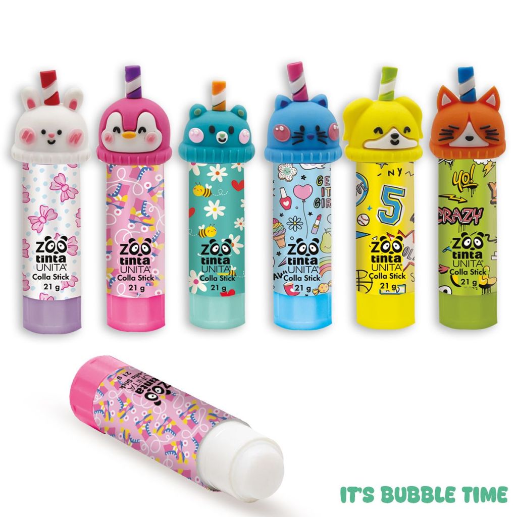 Colla Stick Bubble Tea Tinta Unita zoo - Incollare non è mai stato così divertente