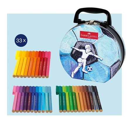 Scatola in latta calciatore pennarelli - Faber Castell