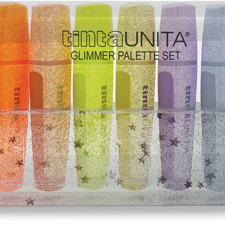 Set 12 evidenziatori glitterati - Tinta Unita