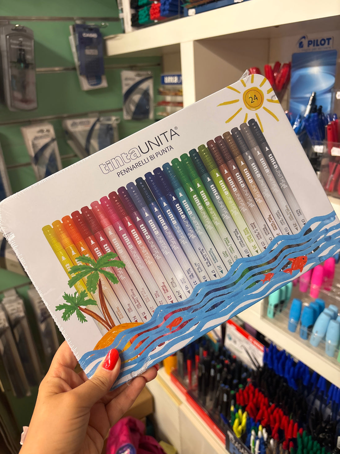 Brush bi punta scatola metallo da 24 - Tinta Unita