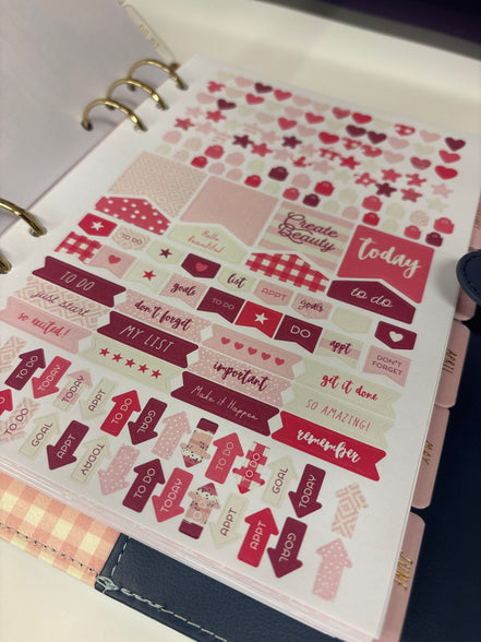 Planner con anelli A5 floreale