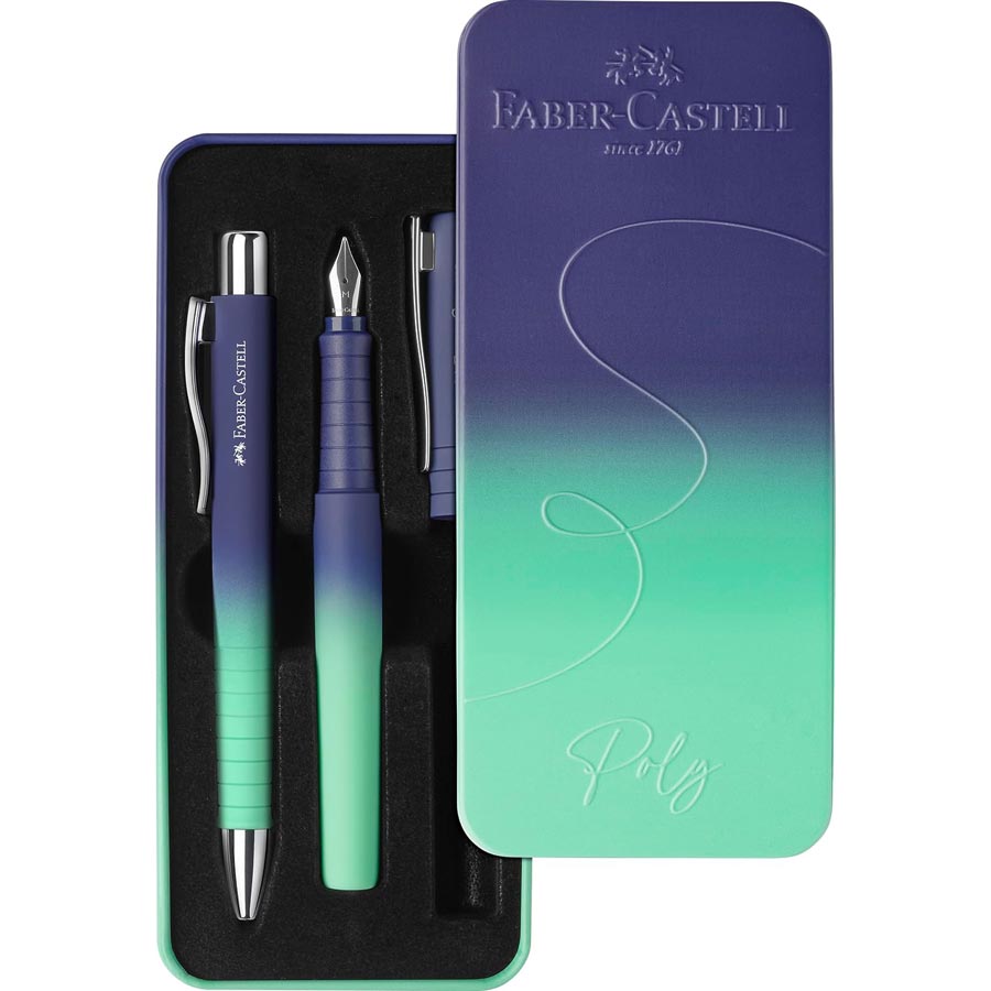 Set Penna Stilografica e Penna a Sfera Poly Faber-Castell – Comfort di scrittura e idea regalo elegante