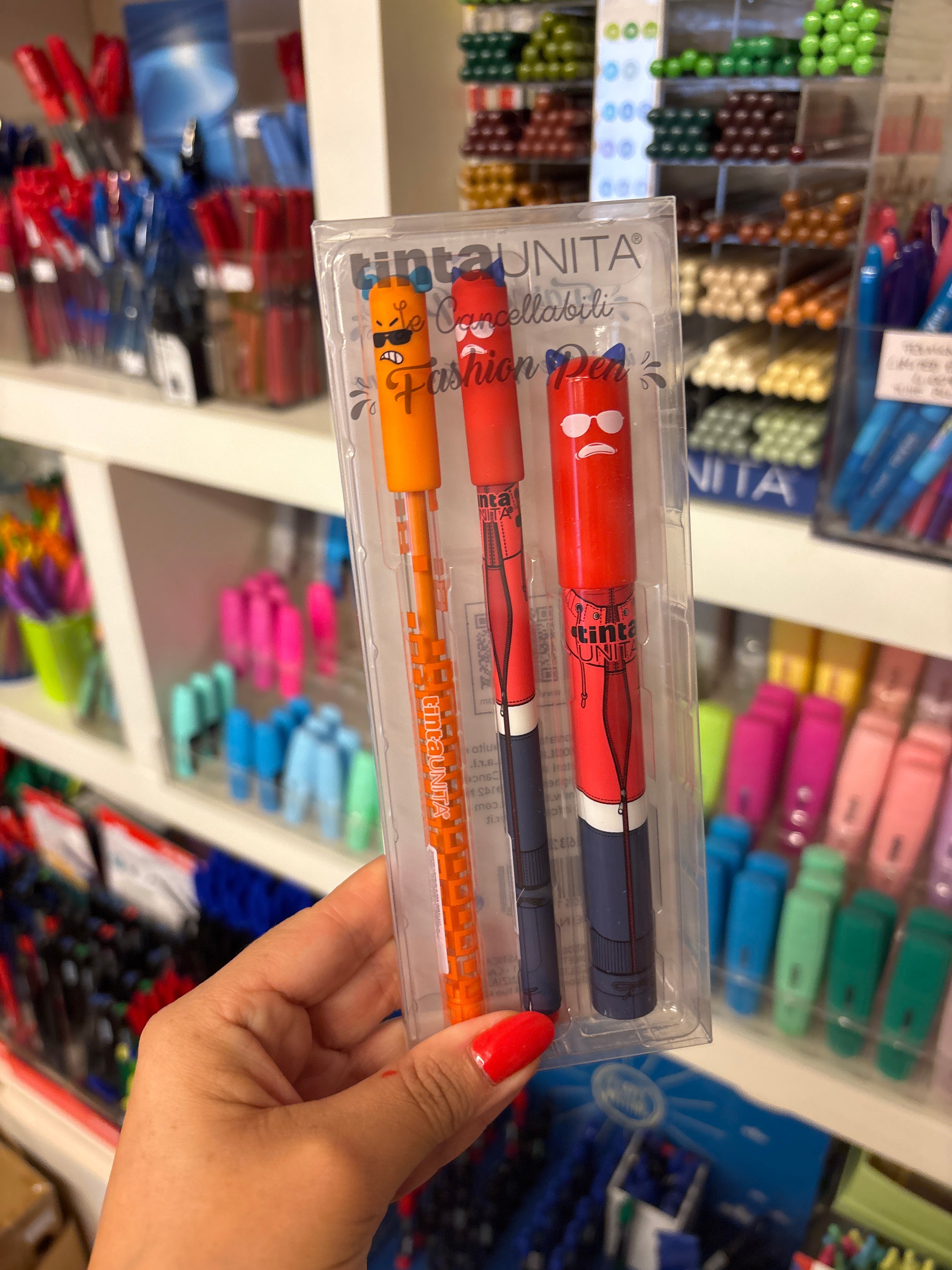 Set Regalo Penne Cancellabili e Ricarica - Tinta Unita