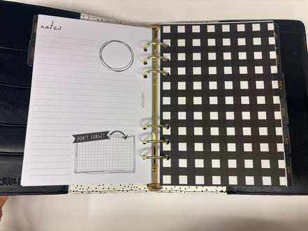 Planner con anelli A5 a scacchi