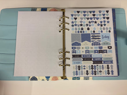 Planner con Anelli A5 Azzurro – Organizza le tue giornate con stile