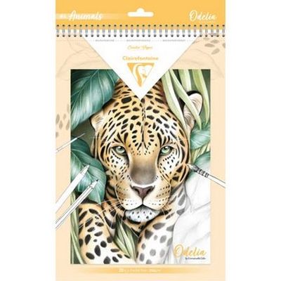 Album da colorare A4 Odelia Animals - Colora, rilassati e crea opere uniche