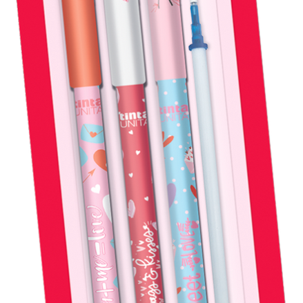 Set 3 Penne Cancellabili Love Tinta Unita – Scrivi, cancella e riscrivi con stile