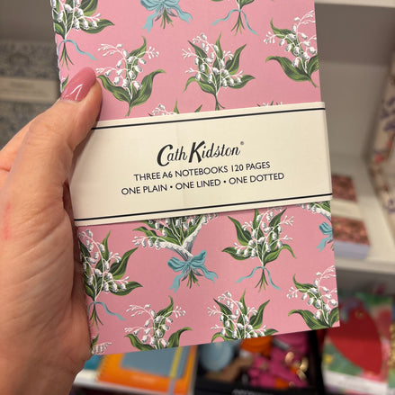 Set di 3 quaderni A6 Cath Kidston - Compatti, versatili e sempre con te