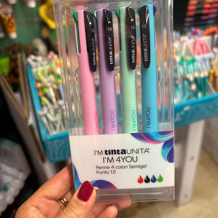 Set di 4 penne 4 colori  I'M4YOU 1.0 - Tinta Unita