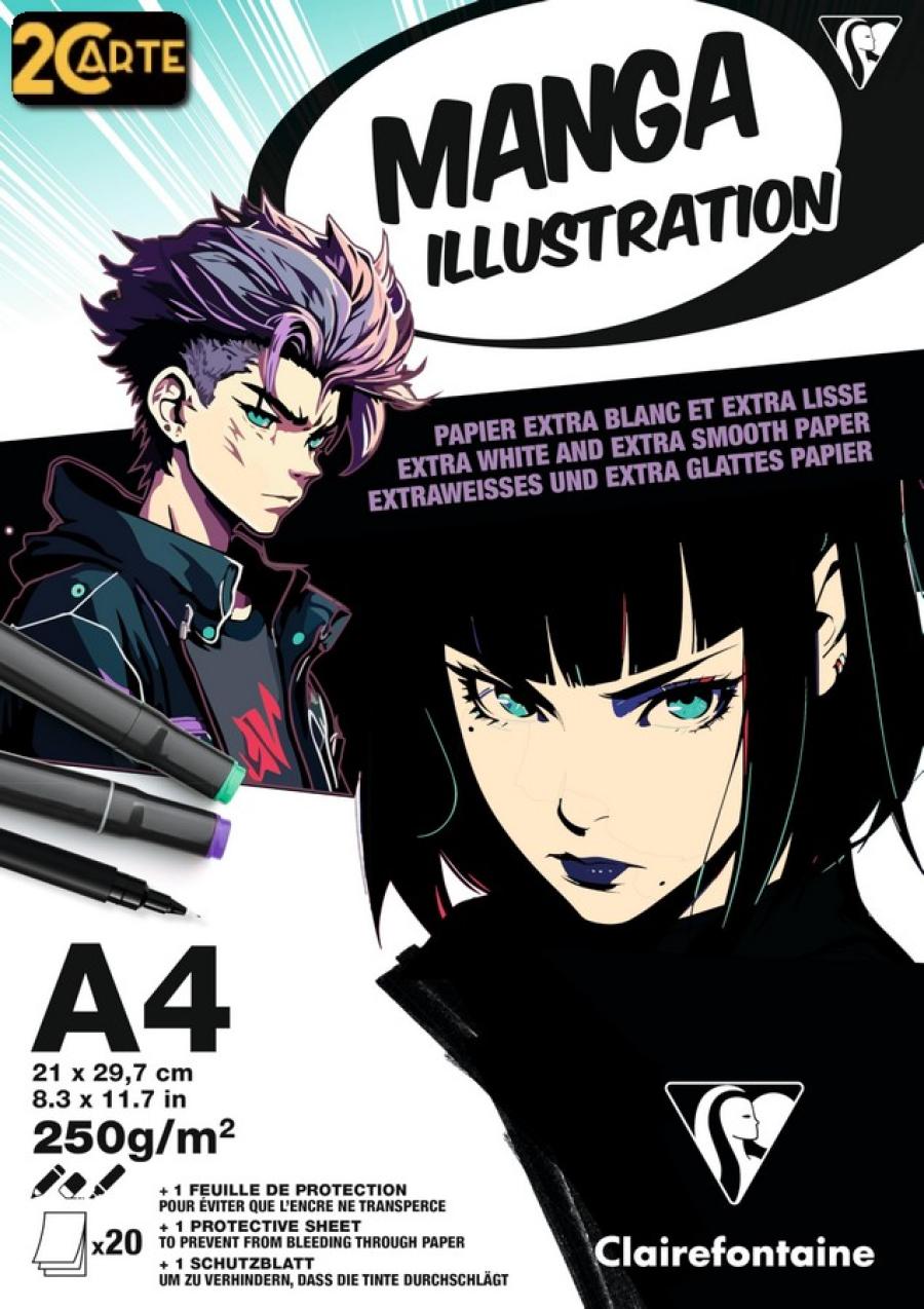 Blocco Manga A4 Carta Bristol - Per disegni Manga precisi e professionali