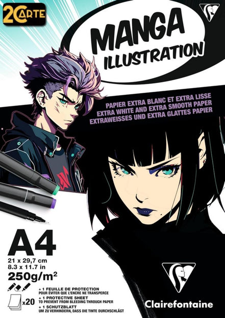 Blocco Manga A4 Carta Bristol - Per disegni Manga precisi e professionali