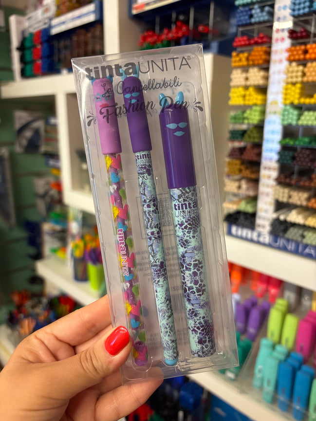 Set Regalo Penne Cancellabili e Ricarica - Tinta Unita