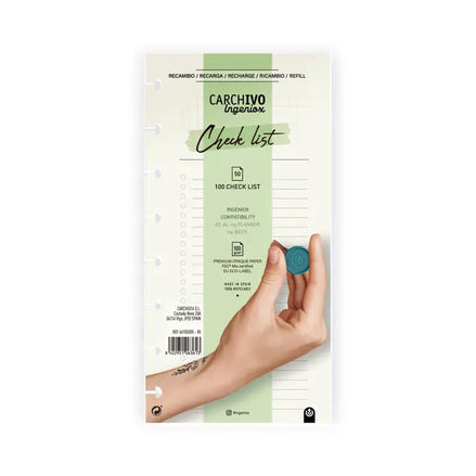 Ricarica checklist INGENIOX Carchivo - Organizza al meglio le tue giornate