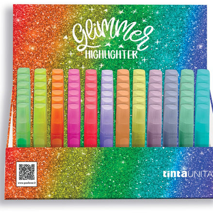 Evidenziatori glitter colori singoli - Tinta Unita