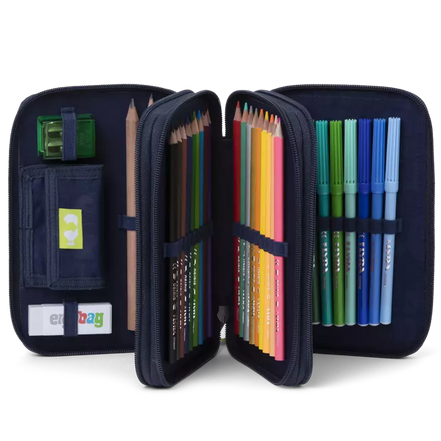 Astuccio tre zip ERGOBAG mosaic stone bear