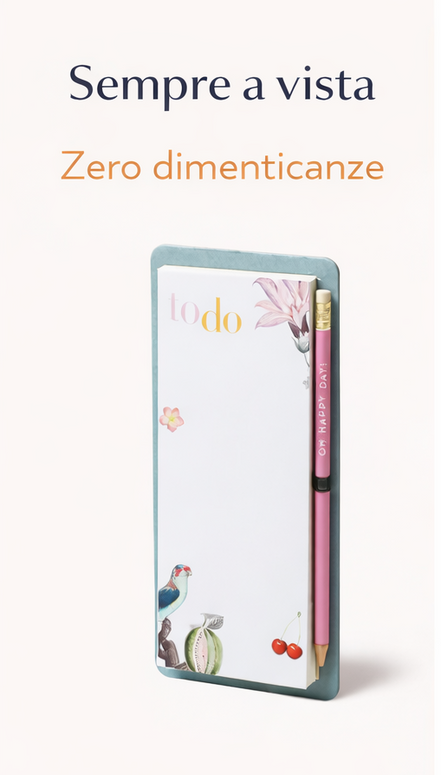 To-do list magnetica sempre visibile, ideale per organizzare le attività quotidiane
