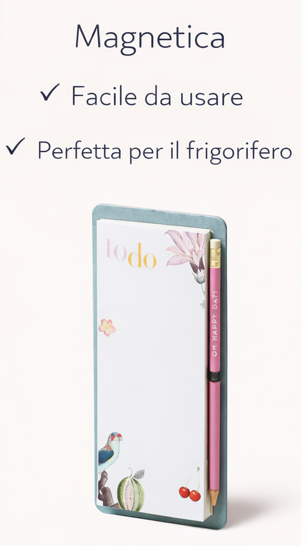 To-do list magnetica da frigorifero, facile da usare e pratica per la casa
