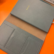 Organizer Soft Touch Azzurro Rossler  – Porta Taccuino A5 Elegante e Riutilizzabile