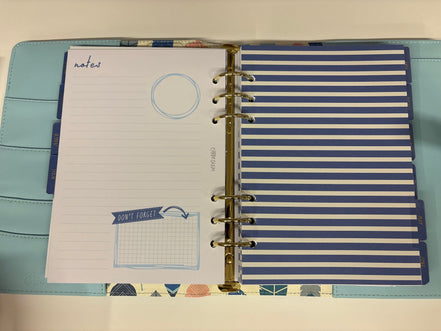 Planner con Anelli A5 Azzurro – Organizza le tue giornate con stile