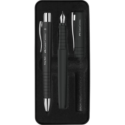Set Penna Stilografica e Penna a Sfera Poly Faber-Castell – Comfort di scrittura e idea regalo elegante