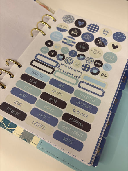 Planner con Anelli A5 Azzurro – Organizza le tue giornate con stile