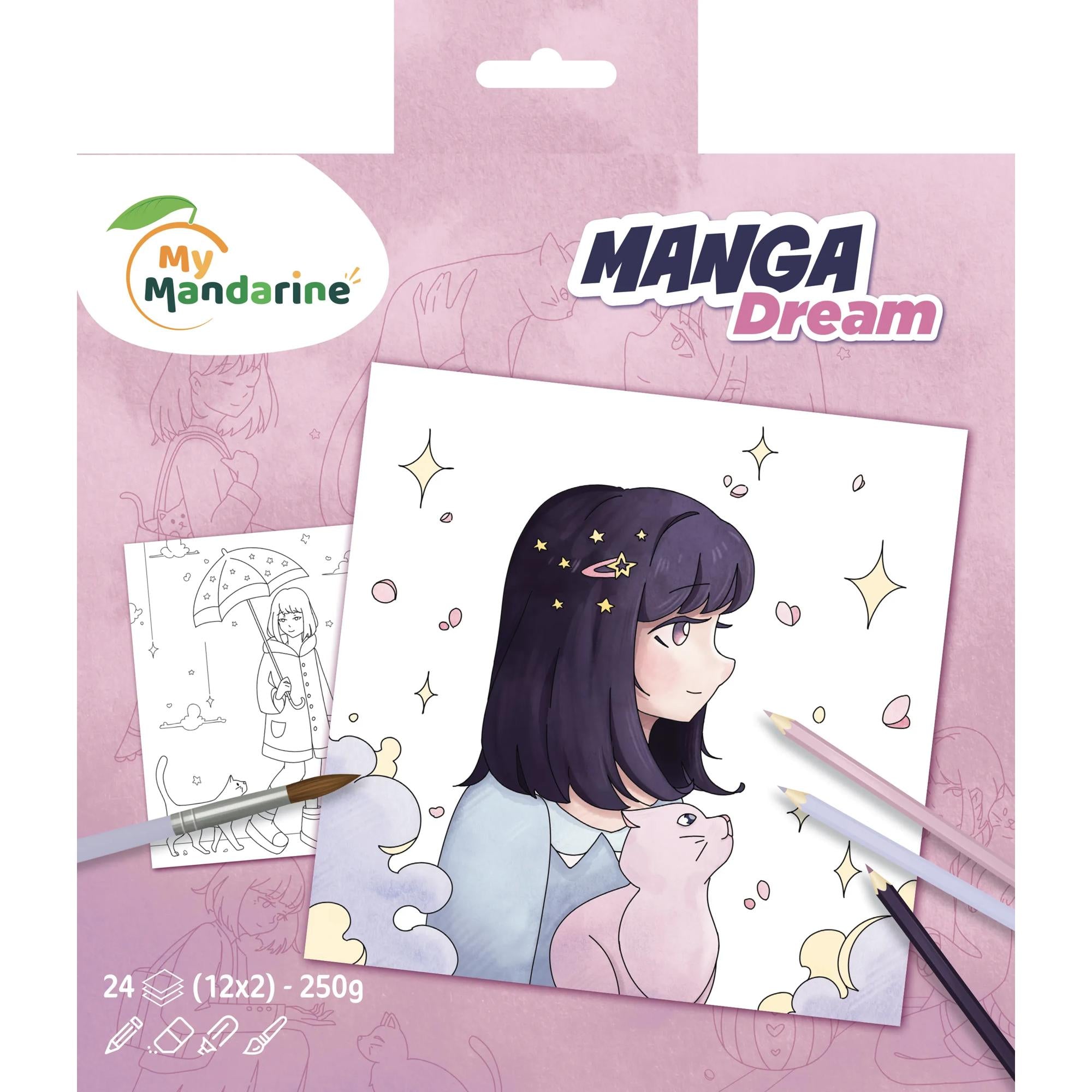 Album da colorare Manga Dream - Colora e divertiti
