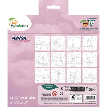 Album da colorare Manga Dream - Colora e divertiti