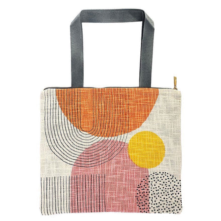 Shopper in Cotone Artebene – Motivo Geometrico Moderno e Spaziosa
