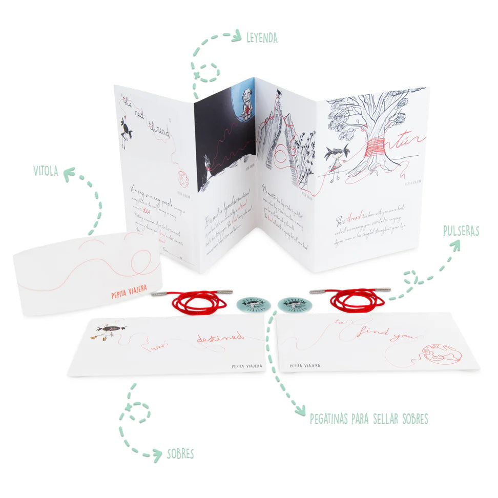 Gift Box Leggenda Filo Rosso Pepita Viajera - Un Legame del Destino