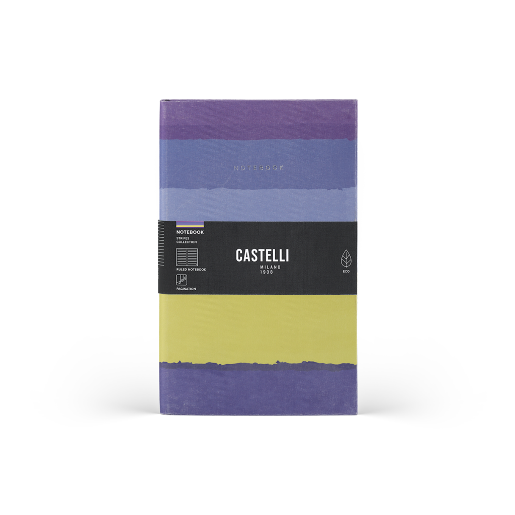 Taccuino A5 Stripes Blueberry - Castelli