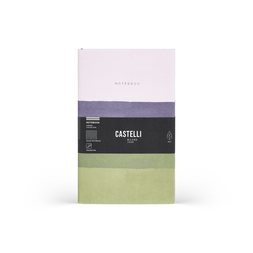 Taccuino A5 Stripes Mauve - Castelli