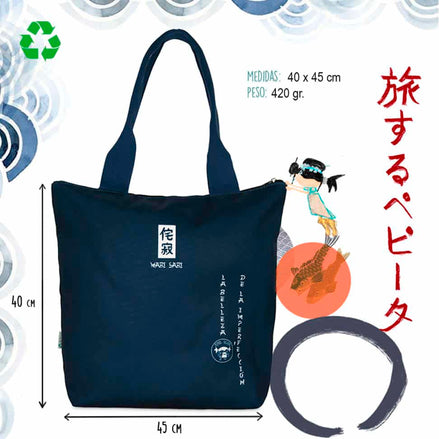 Borsa Tote Japan Pepita Viajera - Minimal e Sostenibile