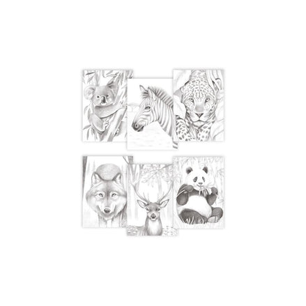 Album da colorare A4 Odelia Animals - Colora, rilassati e crea opere uniche