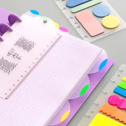 Segnalibri INGENIOX® neon con righello Carchivo - Segna, dividi e organizza con stile