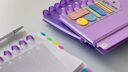 Segnalibri INGENIOX® neon con righello Carchivo - Segna, dividi e organizza con stile