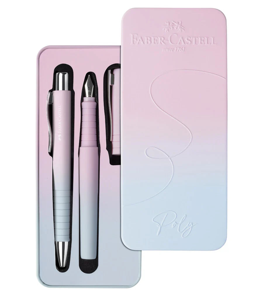 Set Penna Stilografica e Penna a Sfera Poly Faber-Castell – Comfort di scrittura e idea regalo elegante