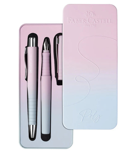 Set Penna Stilografica e Penna a Sfera Poly Faber-Castell – Comfort di scrittura e idea regalo elegante
