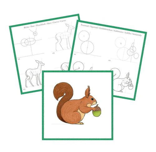 Graffy Learn Natura Avenue Mandarine - Impara a disegnare la natura divertendoti