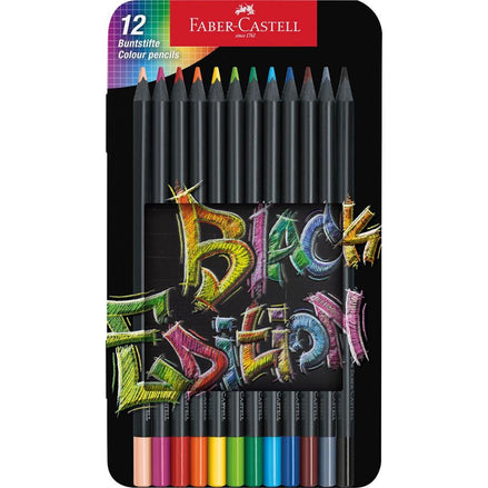 12 matite colorate Black Edition - Faber-Castell