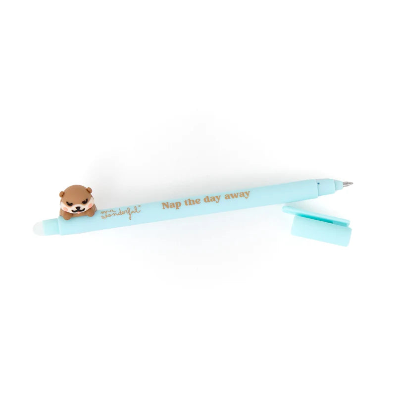Penna Cancellabile Mr Wonderful con Lontra – Scrivi, Cancella e Ricomincia a Sognare