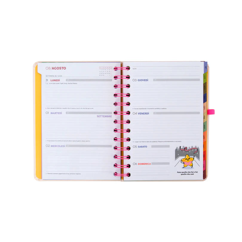 Set Agenda Settimanale 2026/2027 e 3 penne - Mr Wonderful