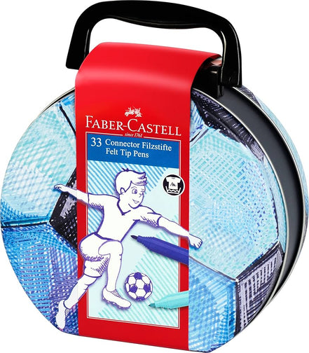 Scatola in latta calciatore pennarelli - Faber Castell