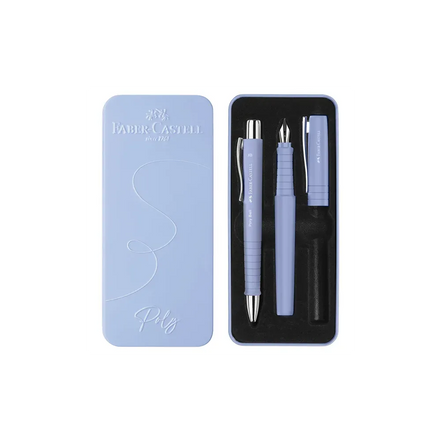 Set Penna Stilografica e Penna a Sfera Poly Faber-Castell – Comfort di scrittura e idea regalo elegante