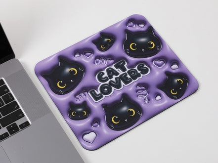 Tappetino per mouse Gatto Nero - Itotal