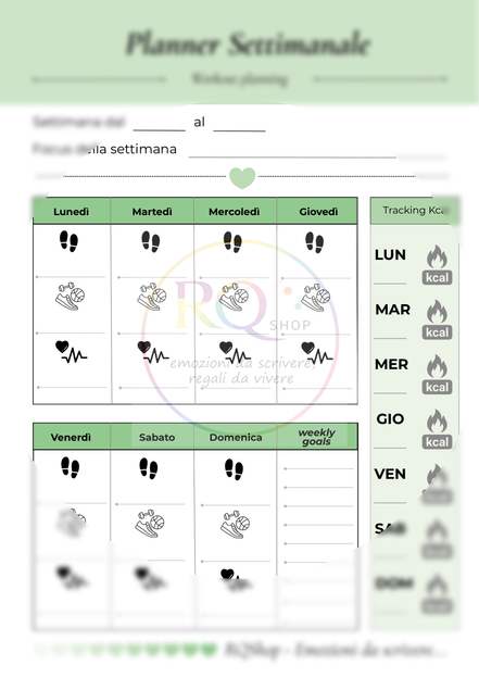 Planner Settimanale - Workout planning